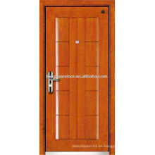 Puerta blindada de madera de acero de la fábrica, puerta blindada de la seguridad